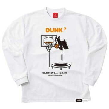 バスケ ロングTシャツ バスケウェア バスケ 長袖 ロング DryTEE DUNK? ホワイト/2000【SP】【QCA04】