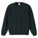 パーカー 無地 トレーナー 無地 スウェット 592801XX-2-XXXL 10.0オンス T/C クールネック スウェット XXXL ブラック 【UNA】【...