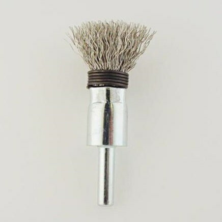 サンフレックス ワイヤーブラシ ブラシ No.4206 軸付筆型ワイヤーブラシ15mm（ステンレス線） 【SUF】..