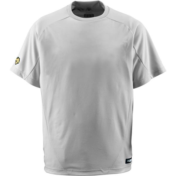 ベースボールTシャツ キッズ 野球シャツ キッズ 半袖 キッズ ジュニア丸首Tシャツ シルバー 【DES】【36CE】