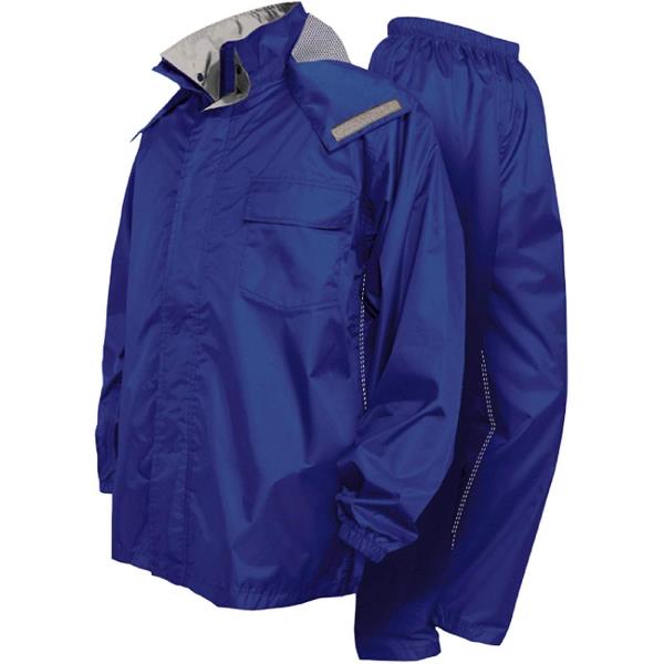 トオケミ レインコート カッパ セットアップ レインウェア ニューバリューレインスーツ ネイビー 【TK】【36CE】