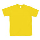 Tシャツ 黄色 Tシャツ 無地 Tシャツ シンプル 38363 ATドライTシャツ LL イエロー 150gポリ100% 【AC】【14CD】