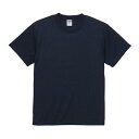 無地Tシャツ 半袖 無地 トップス 5.6オンス ドライコットンタッチ Tシャツ ネイビー 【UNA】【QCC16】
