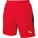 ハーフパンツ キッズ ジャージ キッズ 半ズボン キッズ LIGA ジュニア GKパンツ パッド付き ゴールキーパーウェア 01PUMA RED-P 【JSP】...