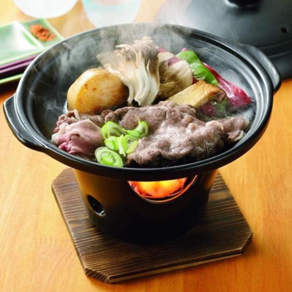 鉄板 1人用 陶板焼 一人用 HB-5222 和ごころ懐石 陶器製陶板焼コンロ付セット 【AP】【36CE】