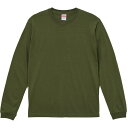 ロングTシャツ 無地 メンズ 長袖 無地 501101CX-739-XXL 5.6oz L/S Tシャツ(1.6インチリブ) ライトオリーブ 【UNA】【14CD】(4)