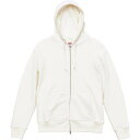 パーカー 無地 メンズ ジャケット 576701X-3-XXL 12.7ozHWSフルzipパーカ裏パイル オフホワイト 【UNA】【14CD】(4)