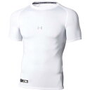 アンダーシャツ メンズ Tシャツ メンズ トップス メンズ UAヒートギアアーマー コンプレッション ショートスリーブ クルー WHT 【UDR】【14CD】