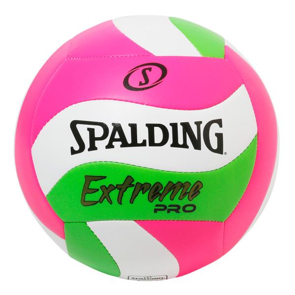 バレーボール 4号球 ボール バレー SPALDING 72-373J エクストリームプロ ウェーブ ピンク×グリーン 4号球 【SP】【14CD】