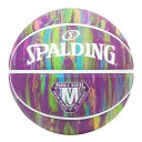 ◆P2倍!!　4/24～4/27まで!◆ バスケットボール 6号球 バスケ スポルディング SPALDING 84-412Z マーブル パープル ラバー 6号球 