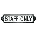 アイアンサイン プレート おしゃれ 2430 IRON SIGN STAFF ONLY 【DTN】【14CD】