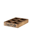 木製ボックス 収納ボックス 木 CH11-H417NT 6 PARTITION WOODEN BOX 【DTN】【14CD】