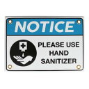看板 おしゃれ エナメル ノーティスサイン 琺瑯サイン H20-0144HS ENAMELED NOTICE SIGN HAND SANITIZER 【DTN】【14CD】