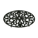 鍋敷き おしゃれ トリベット 雑貨 S315-114ABK OVAL TRIVET ANTIQUE BLACK 【DTN】【14CD】