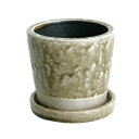 ポット おしゃれ 植木鉢 カラーポット CH13-G476CY COLOR GLAZED POT CLAY 【DTN】【14CD】