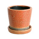 |bg  Aؔ J[|bg CH13-G476OR COLOR GLAZED POT ORANGE yDTNzy14CDz