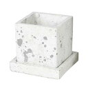 v^[   \bhv^[ A655-758SRG SOLID PLANTER CUBE S ROUGH GRAY yDTNzy14CDz