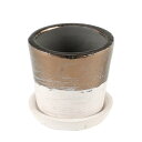 ポット おしゃれ 植木鉢 オブジェ G20-0202XS TERRACOTTA BICOLOR POT XS 【DTN】【14CD】