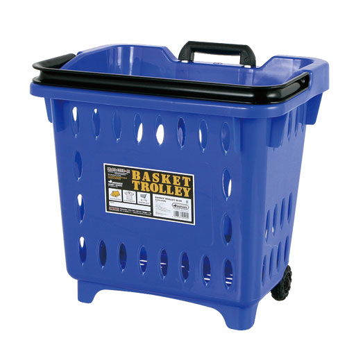 バスケット おしゃれ 収納カゴ 収納ケース S359-49BL BASKET TROLLEY BLUE 【DTN】【14CD】