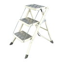 脚立 台 ステップ 100-252IV FOLDING 3-STEPS LADDER IVORY 【DTN】【14CD】