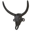 フック おしゃれ 雑貨 DULTON S555-379ABK BULL SKULL HOOK A.BLACK 【DTN】【14CD】