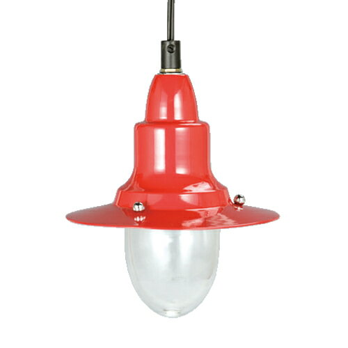 ランプ おしゃれ ペンダントランプ ライト 100-093RD PENDANT LAMP W/GLASS RED 【DTN】【14CD】