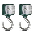 フック おしゃれ フック 磁石 セット B520-329DG MAGNETIC HOOK SET OF 2 DARK GREEN 【DTN】【14CD】