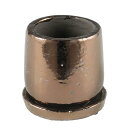 ポット おしゃれ 植木鉢 ラウンドポット G20-0196S/BZ ROUND POT BRONZE S 【DTN】【14CD】