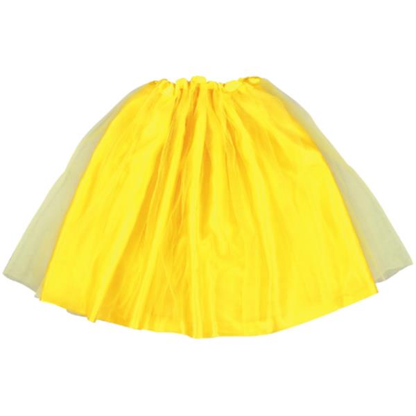 チュールスカート 黄色 衣装 14642 サテンフリフリスカート 黄 【AC】【14CD】