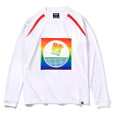 ロングTシャツ バレー バレーボールTシャツ バレーボールウェア バレーボールロングスリーブTシャツ MTVレインボー ホワイト/2000 【SP】【14CD】