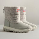 ハンターブーツ スノーブーツ レディース ◆P5倍!!　4/12～4/18まで!◆ ショートブーツ レディース ハンター WOMENS SHERPA SNOW BOOT SHORT FROSTED GREY (HUN) 【14CD】