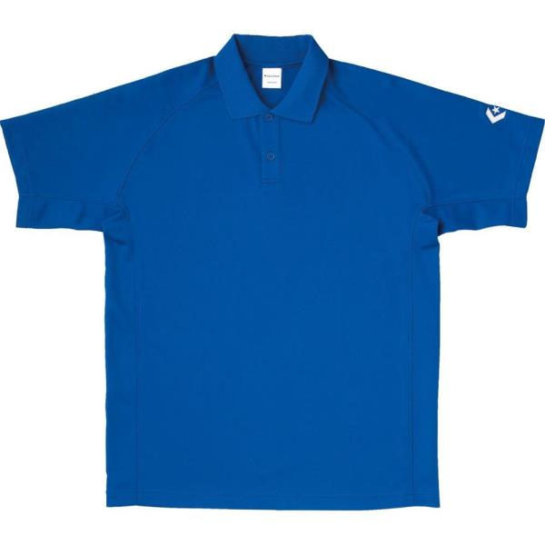 ポロシャツ メンズ Tシャツ メンズ 半袖 メンズ チームウェア ポロシャツ 移動着 ワンポイント 刺繍 ロイヤルブルー 【CON】【QCC16】