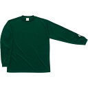ロングTシャツ メンズ 長袖シャツ メンズ カットソー メンズ メンズ ロングTシャツ 機能Tシャツ プラクティスウェア ロンT ワンポイント Dグリーン 【CON】【14CD】(4)