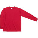ロングTシャツ メンズ 長袖シャツ メンズ カットソー メンズ メンズ ロングTシャツ 機能Tシャツ プラクティスウェア ロンT ワンポイント レッド 【CON】【14CD】(4)