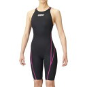 競泳水着 女子 FINA承認 スクール水着 キッズ ジュニア 競泳用水着 ハーフスパッツ(クロスバック) 【ARN】【14CD】