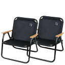 イス 折りたたみ イス おしゃれ 椅子 セット SET10983037 UC-1677 CSブラックラベル ロースタイル ソロベンチ 2脚セット 【SET】【14CD】