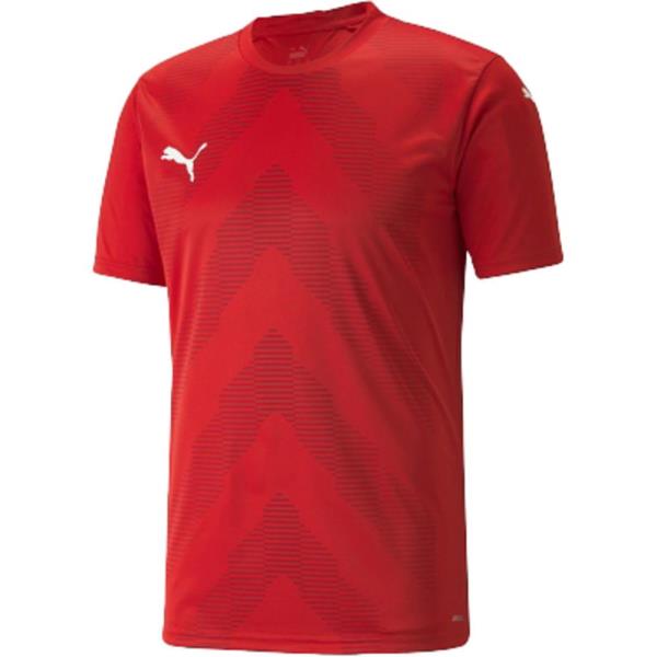 サッカーTシャツ サッカーウェア メンズ シャツ  TEAMGLORY ゲームシャツ PUMA RED 