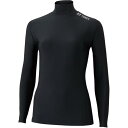 ロングTシャツ レディース アンダーシャツ 長袖 レディース 【メール便発送】 ウィメンズ ハイネック長袖シャツ ブラック 【YNX】【14CD】