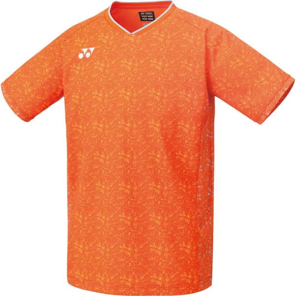 テニスウェア メンズ バドミントンウェア Tシャツ メンズ メンズゲームシャツ(フィットスタイル) オレンジ 【YNX】【14CD】
