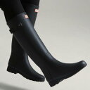 ハンター 長靴 レディース レインブーツ レディース ハンター レディース WOMENS REFINED TALL BLACK 【HUN】【14CD】