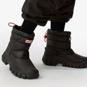 ハンター ◆P5倍!!　4/24～4/27まで!◆ ショートブーツ ハンター 長靴 レディース レインブーツ レディース WOMENS INTREPID SHORT SNOW BOOT BLACK (HUN)【14CD】