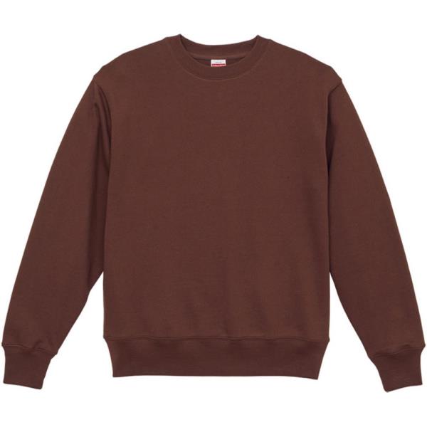 トレーナー 無地 レディース メンズ 12.7ozHWクルーネックスウェットウラパイル シナモンブラウン 【UNA】【14CD】