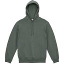 パーカー 無地 レディース メンズ 5214-01X-428-XXL 10.0オンス スウェットプルオーバーパーカ(パイル) XXL(XO)サイズ ストーングリーン 【UNA】【14CD】(4)