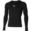 アンダーシャツ メンズ ロンT メンズ ロングTシャツ メンズ 【メール便発送】 LIGA BASELAYER SS Tシャツ LS PUMA BLACK 【JSP】【14CD】