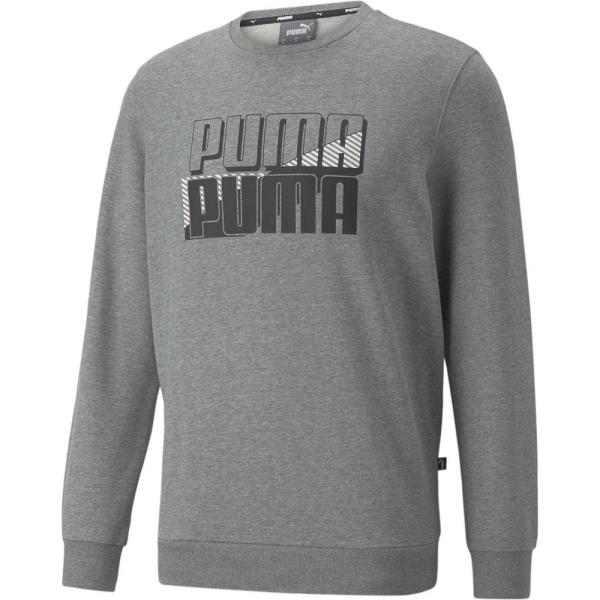 トレーナー メンズ トップス メンズ 長袖 メンズ PUMA POWER ロゴ クルースウェット TR MEDIUM GRY H 【JSP】【14CD】