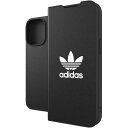 ◆P2倍!!　4/24～4/27まで!◆ iPhoneケース iPhoneカバー スマホケース  47095 adidas Originals Booklet Case BASIC FW21 for iPhone 13 Pro black/white(GA7422) 