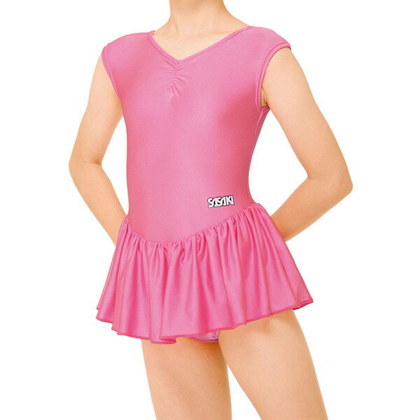 レオタード ジュニア 新体操ウェア 体操ウェア R.G.LEOTARD ジュニア用スカート付きレオタード ベビーピンク 【SAK】【14CD】