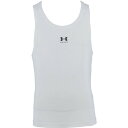 タンクトップ メンズ ノースリーブ メンズ シャツ メンズ 【メール便発送】 UA ヒートギア コンプレッション スリーブレス タンク WHITE / 【UDR】【14CD】