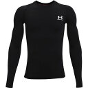 ロンT キッズ ロングTシャツ 子供 【メール便発送】 UA ヒートギアアーマー ロングスリーブ シャツ BLACK/WHITE 【UDR】【14CD】