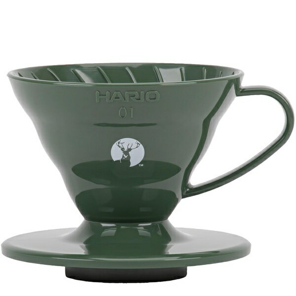 ドリッパー コーヒードリップ ドリッパー おしゃれ UW-3576 HARIO×キャプテンスタッグ V60ドリッパーP01(オリーブ) 【CAG】【36CE】